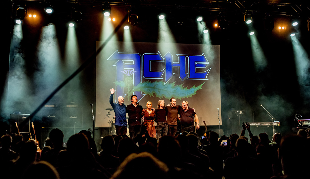 Finn Olafsson live on stage with ACHE 2022