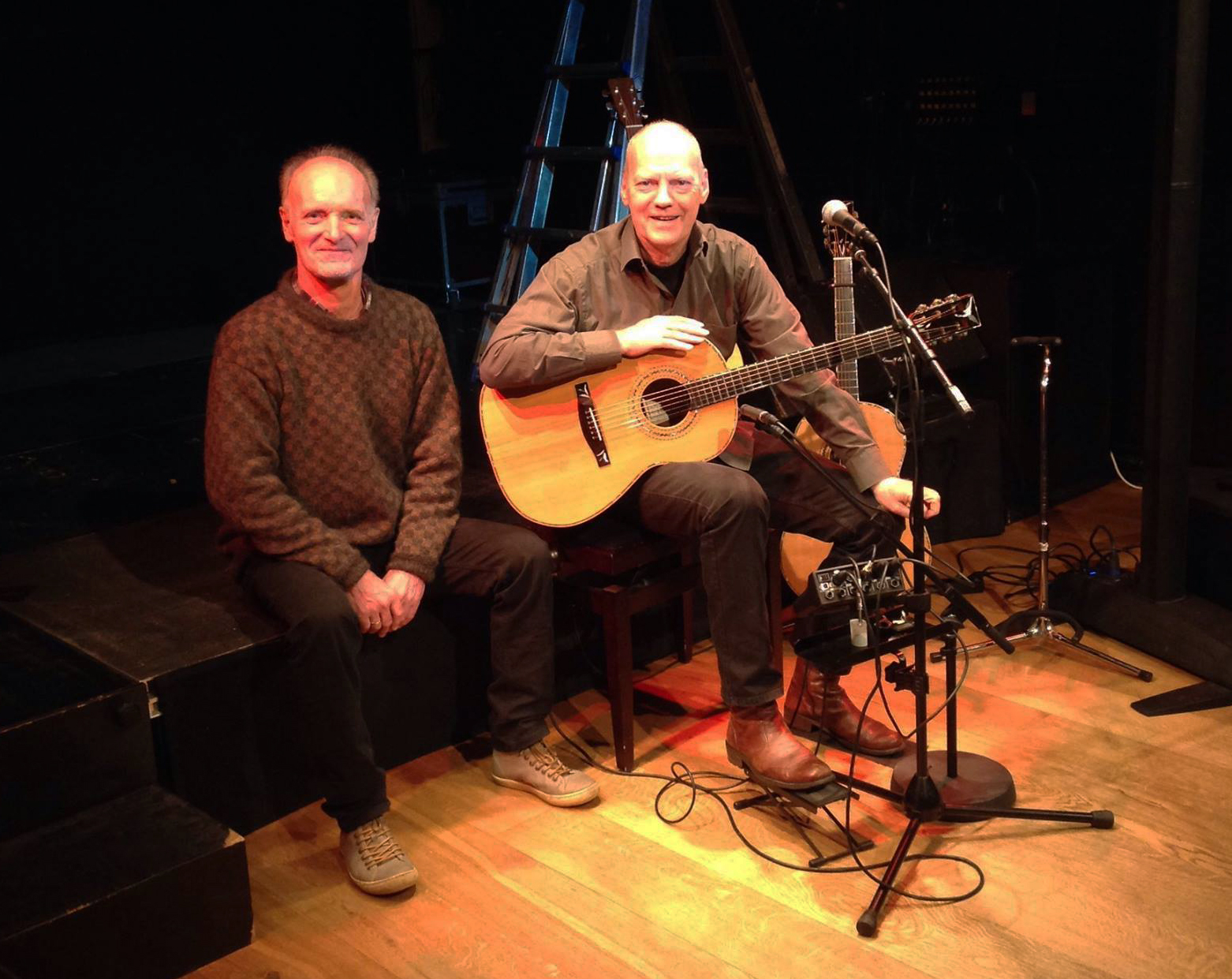 Jens Roemer and Finn Olafsson on stage