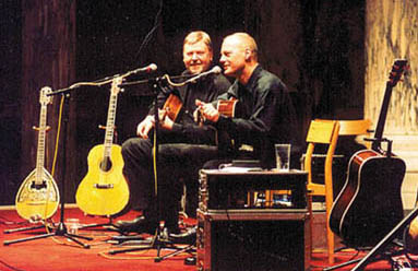 Performing with Anders Roland, 2002