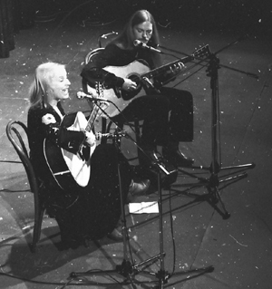 Performing with Pia Raug, 1979