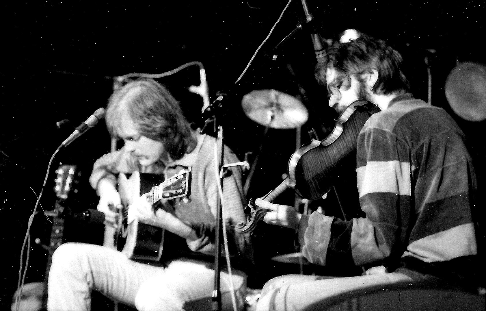 Performing with Lars Lilholt, 1984